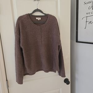 Studio B Ultra Plush Deep Tan Sweater Women's Size Large